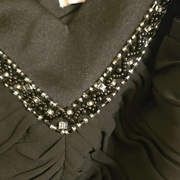 Black Sleeveless Embellished Bustier Tank Top - Picture 4 of 16